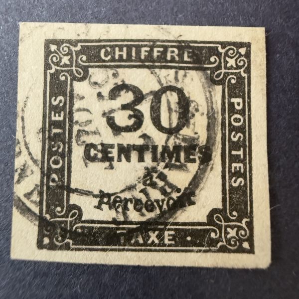 Taxe Y&T 6 "Chiffre Taxe 30c" oblitéré - TB