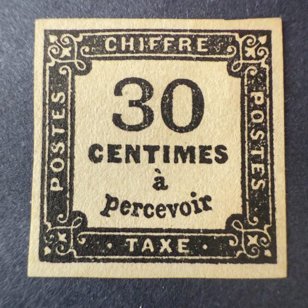 Taxe Y&T 6 "Chiffre Taxe 30c" NEUF * - TB signé Scheller