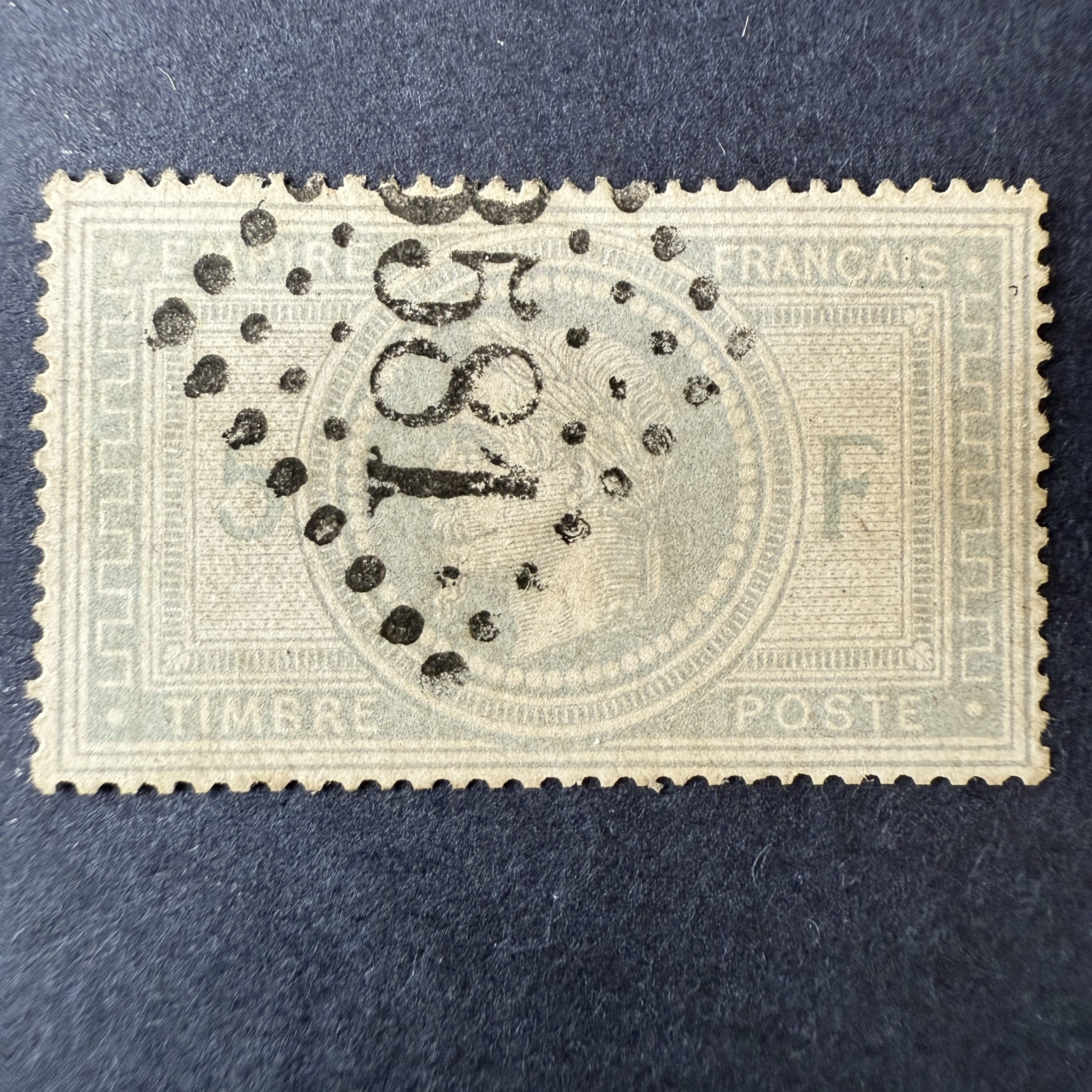 Y&T 33 "Napoléon lauré 5fr" en oblitéré - TB signé Calves