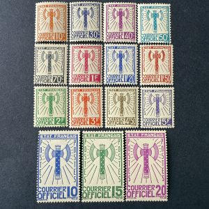 Service Y&T 1/15 "Francisque" en NEUFS ** - TB signés Calves