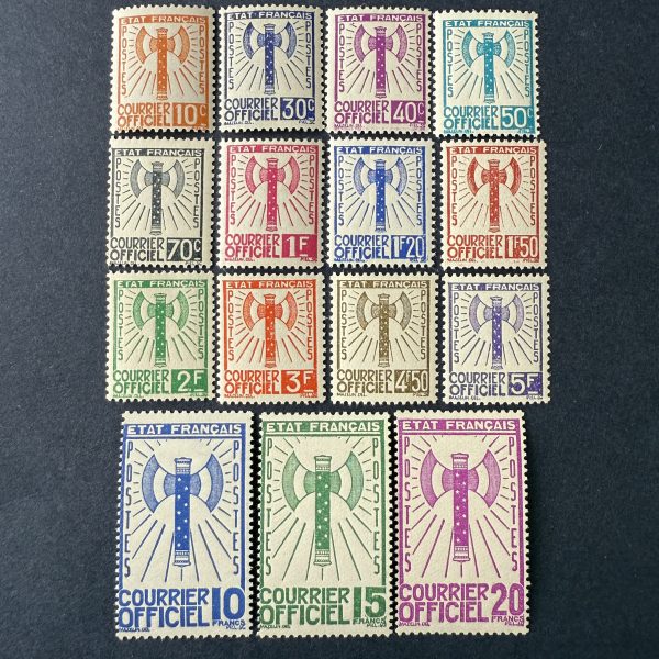 Service Y&T 1/15 "Francisque" en NEUFS ** - TB signés Calves
