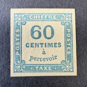 Taxe Y&T 9 "Chiffre Taxe 60c" NEUF ** - TB signé Brun