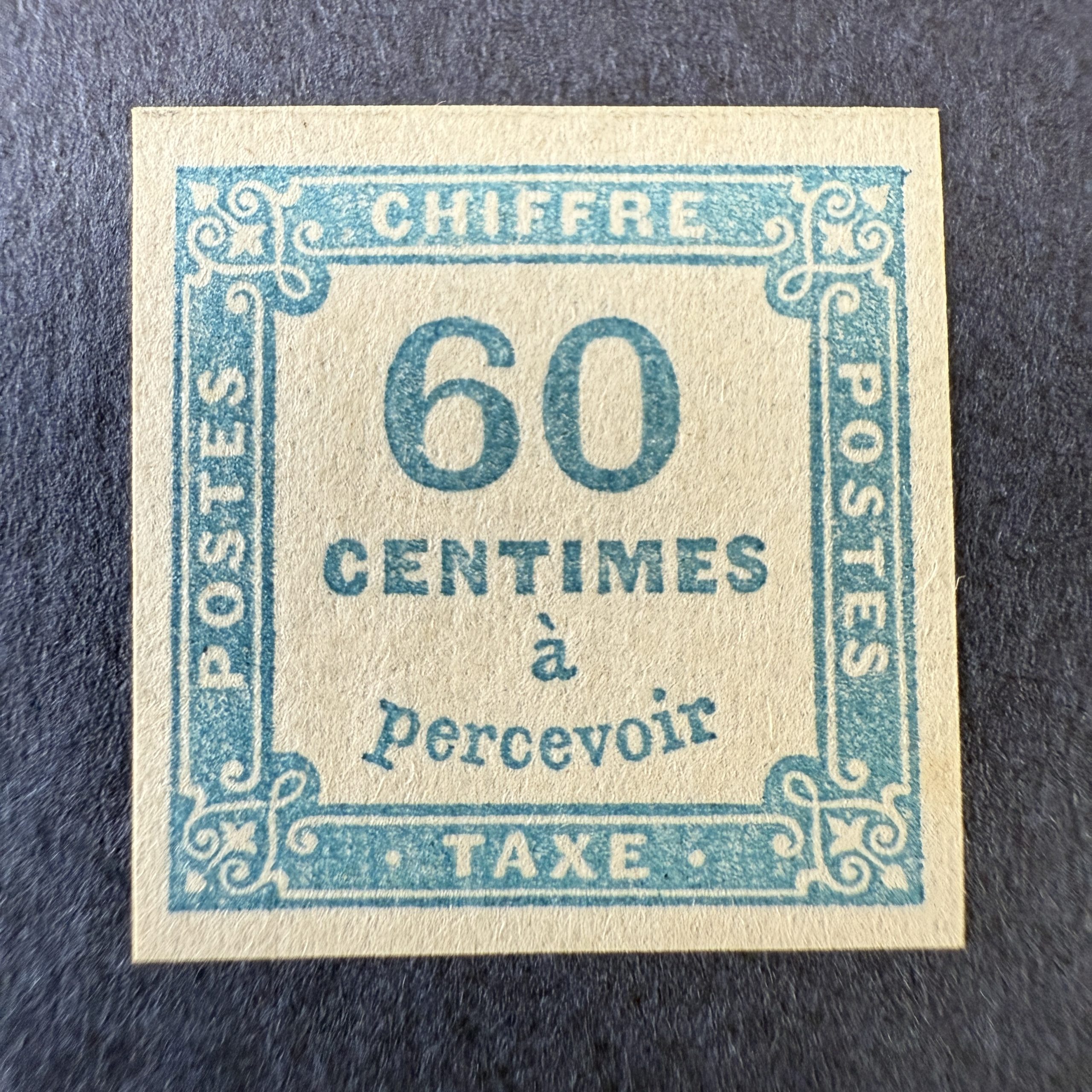 Taxe Y&T 9 "Chiffre Taxe 60c" NEUF ** - TB signé Brun