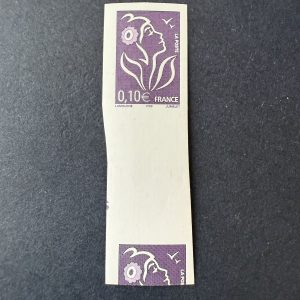 Y&T 3732 "Marianne Lamouche 0.10 €" non dentelé (2 feuilles) en NEUFS ** - TB