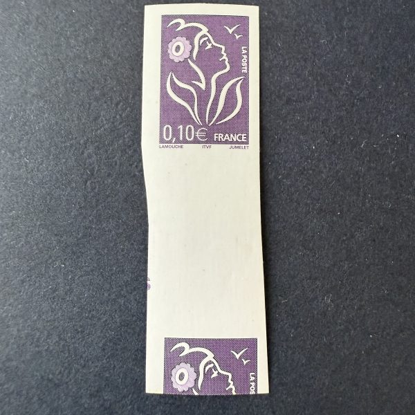 Y&T 3732 "Marianne Lamouche 0.10 €" non dentelé (2 feuilles) en NEUFS ** - TB