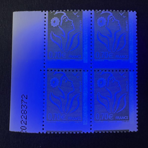Y&T 3967 "Marianne Lamouche 0.70€" bloc 4 bdf piquage cheval en NEUF ** - TB – Image 3