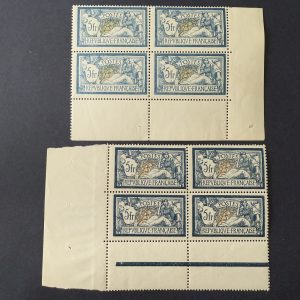 Y&T 123 "Merson 5fr bleu" 2 nuances coin de feuille en NEUFS ** - TB