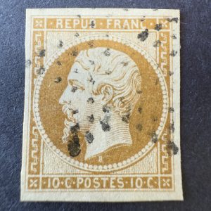 Y&T 9 "Napoléon 10c république" en oblitéré - TB signé Calves