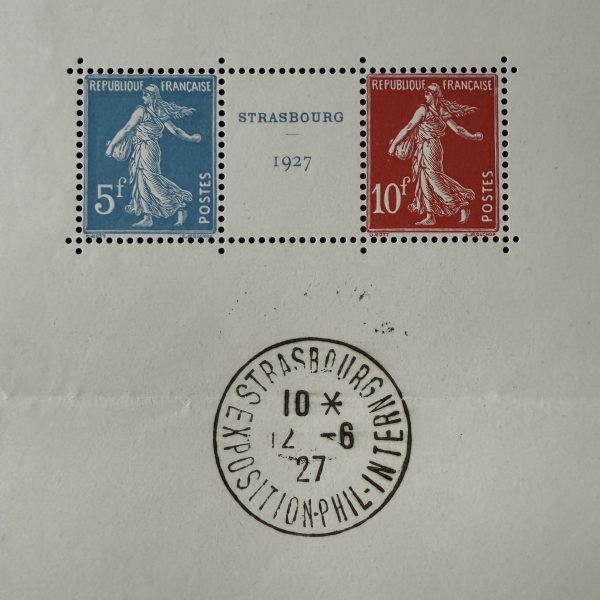 Bloc Y&T 2 "Exposition de Strasbourg 1927" en NEUF ** - B/TB – Image 2