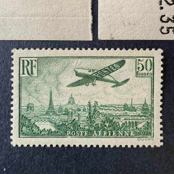 Poste Aérienne Y&T 8/14 "Vue de Paris" dont 50fr vert en NEUFS * - TB – Image 2