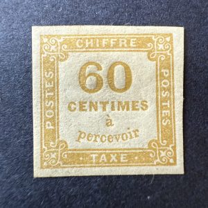 Taxe Y&T 8 "Chiffre Taxe 60c jaune" en neuf * - TB signé Calves