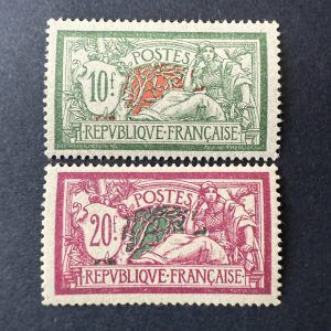 Y&T 207/208 "Mersons 10fr et 20fr" centrés en neufs ** - TB