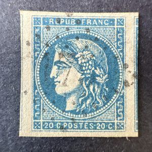 Yvert 46B "Bordeaux 20c R2 type III" en oblitéré - SUP