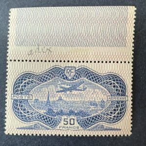 Poste Aérienne Y&T 15b "Burelé renversé" bord de feuille en neuf ** - SUP