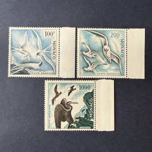 Monaco Poste Aérienne Y&T 66/68 "Oiseaux dentelés 13" en NEUFS ** - TB