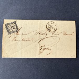 Taxe Y&T 3 "Chiffre Taxe15c" préoblitéré de Lyon sur lettre - TB