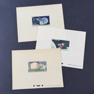 Y&T 1360/1362, "Télécommunication spaciale" 3 épreuves en neuf - TB