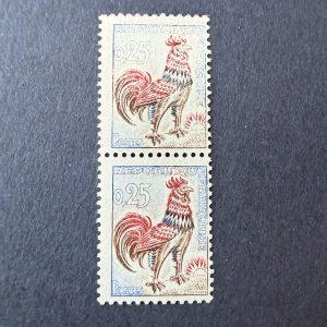 Y&T 1331, "Coq de Decaris" impression défectueuse TàN en neufs ** - TB