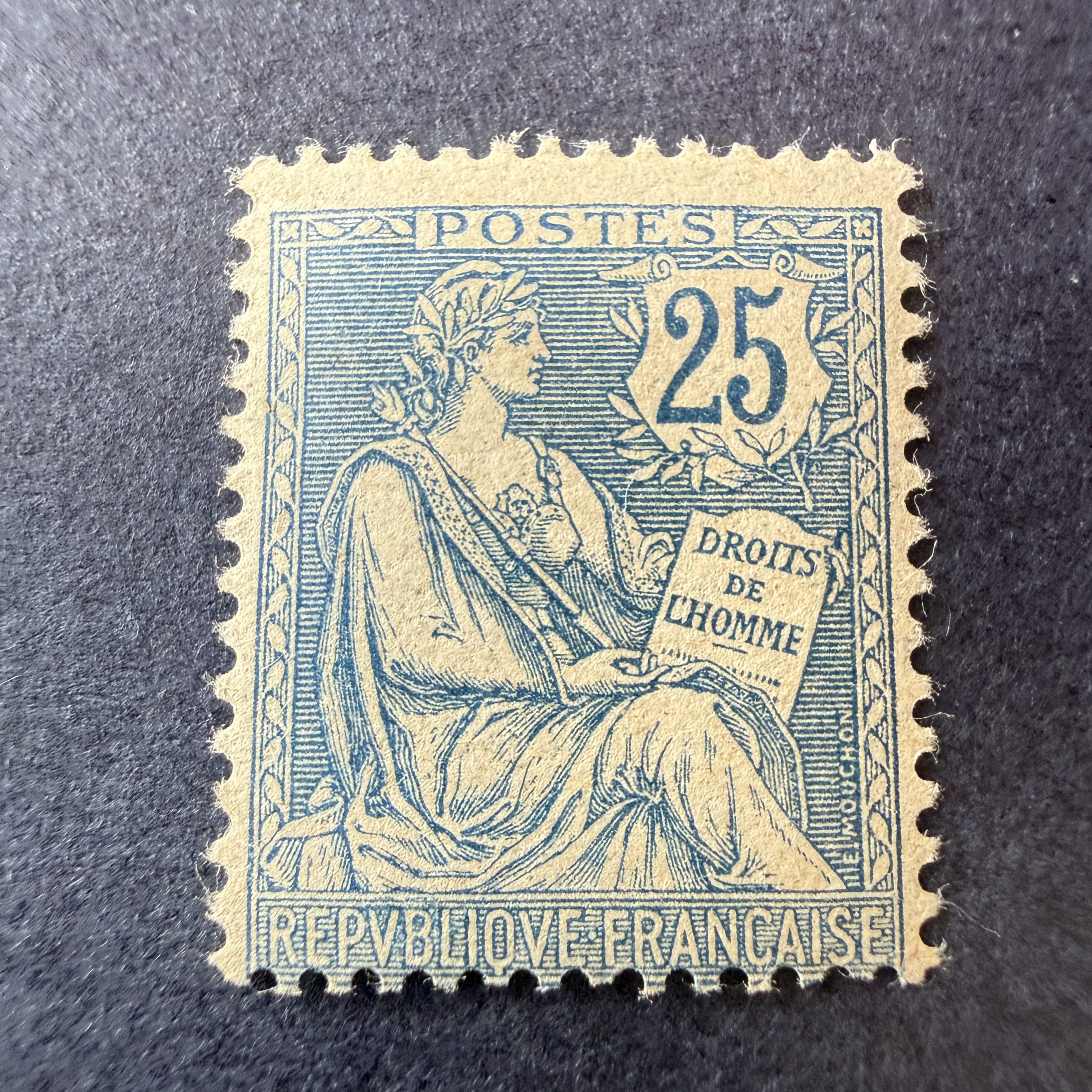 Y&T 127, "Mouchon Retouché 25c bleu" en neuf ** - TB signé Calves