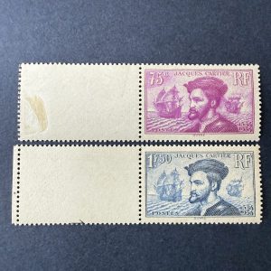 Y&T 296/297 "Jacques Cartier" bords de feuilles en NEUFS ** - superbes
