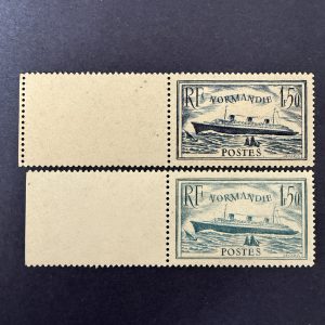 Y&T 299/300 "Normandie" bords de feuilles en neufs ** sans charnière. Superbes.