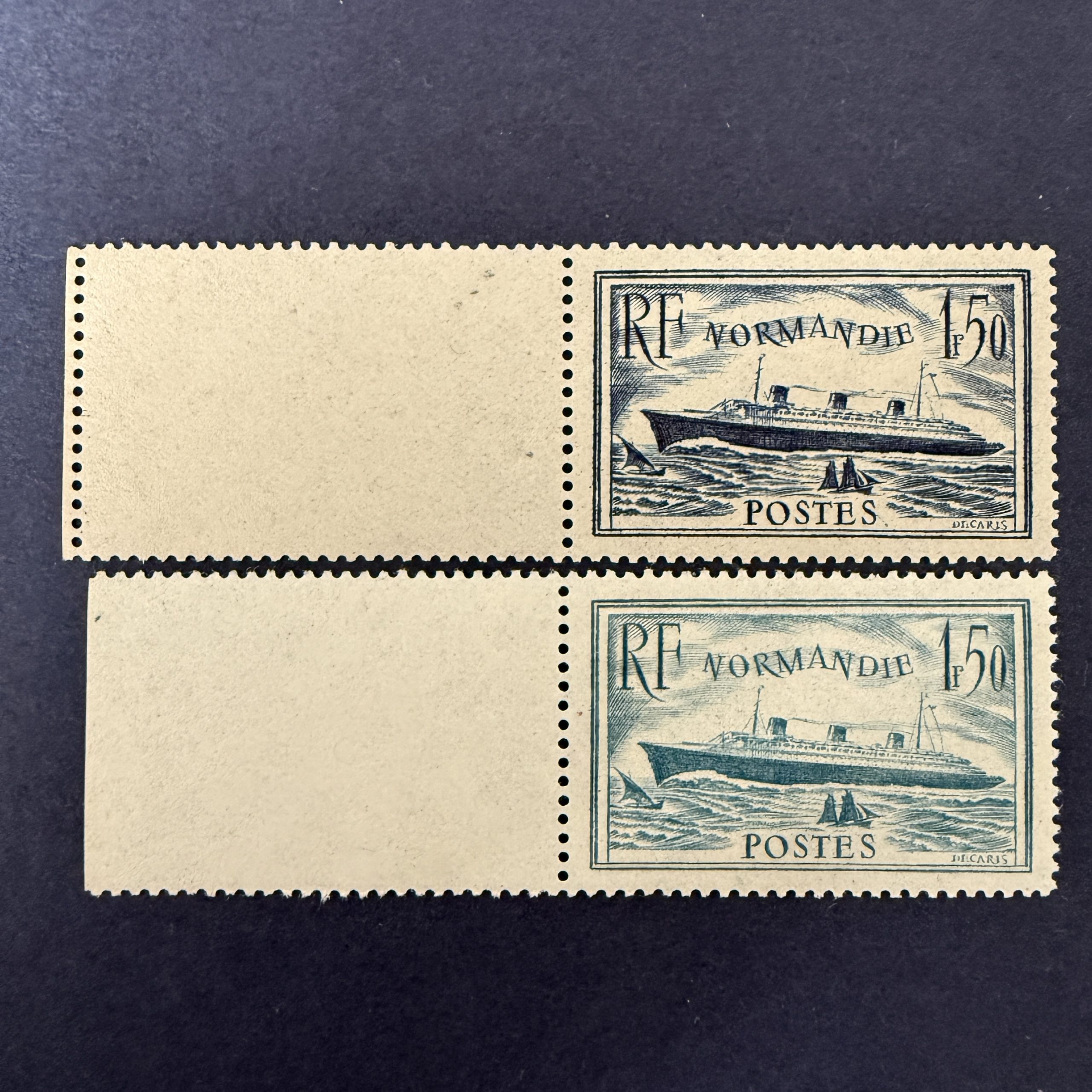 Y&T 299/300 "Normandie" bords de feuilles en neufs ** sans charnière. Superbes.