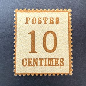 Alsace Lorraine Y&T 5, "10c bistre brun" en neuf - TB