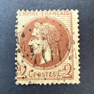 Y&T 26A, "Napoléon lauré 2c" en oblitéré GC 5104 Shanghai - TB
