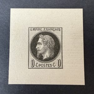 Essai, épreuve "Napoléon Lauré 0c" en neuf - TB