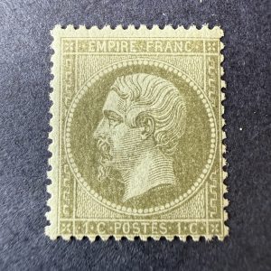 Y&T 19, "Napoléon 1c olive" en neuf ** sans charnière. TB.