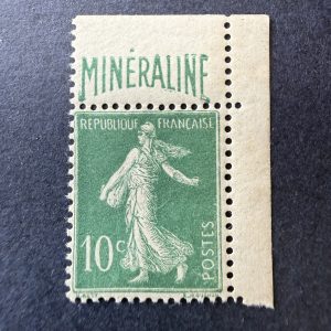 Y&T 188A, "Minéraline" coin de feuille en neuf **. Superbe.