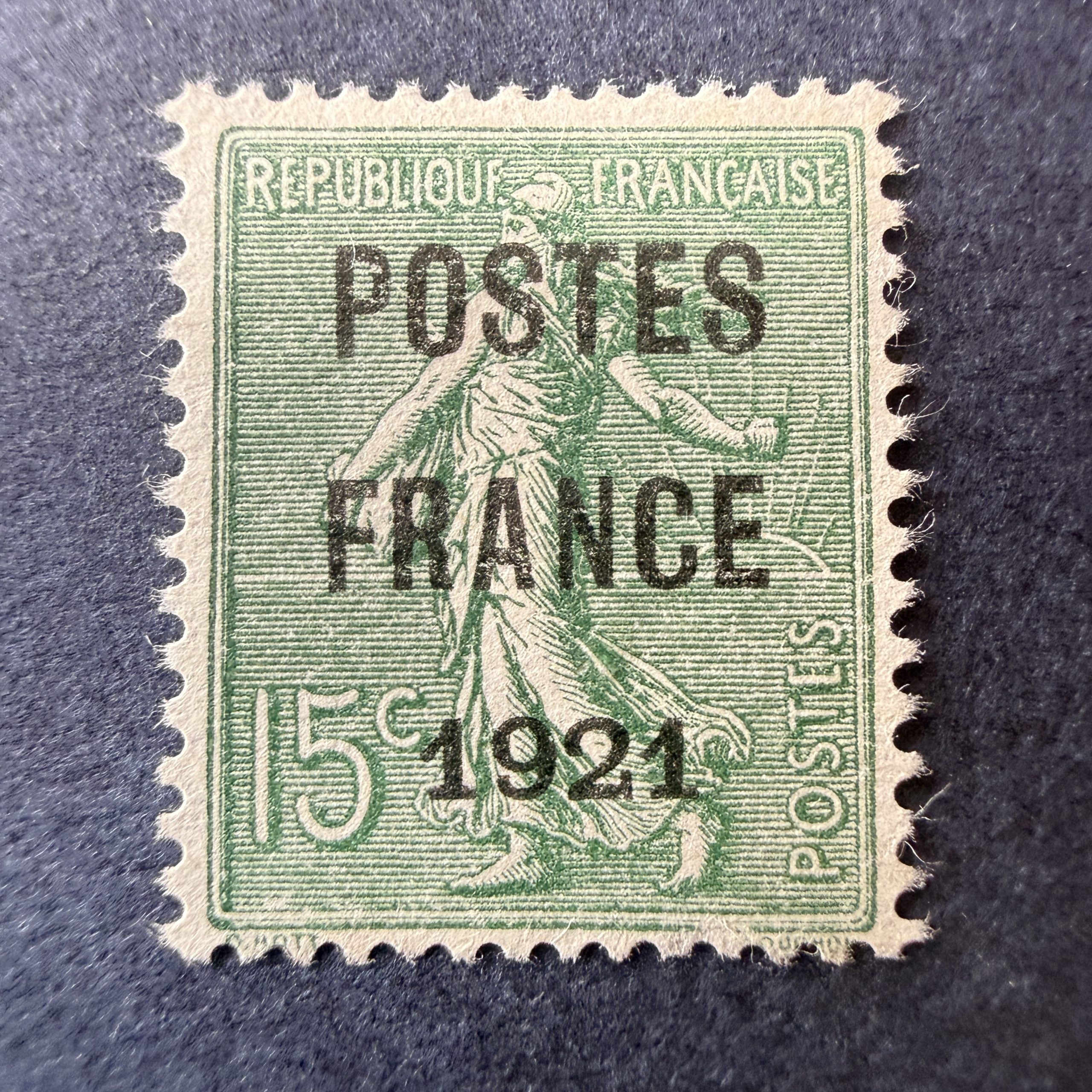 Préoblitéré Yvert 34, "Semeuse 15c" en neuf sans gomme. Signé Scheller. SUP.