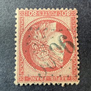 Yvert 57, "Cérès 80c rose" oblitéré GC 5096 "Samsoun". SUP.