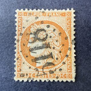 Yvert 38, "Cérès siège 40c" oblitéré GC 5118 "Yokohama". Signé Calves. TB.