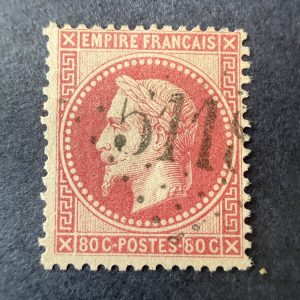 Yvert 32, "Napoléon lauré 80c" oblitéré GC 5119 "Le Caire". TB.
