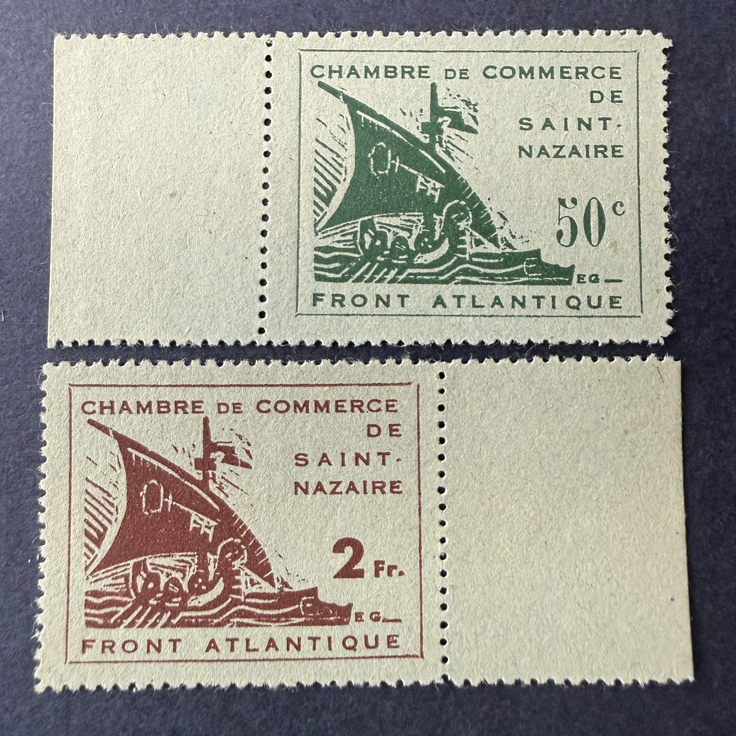 Guerre 8/9, "Saint Nazaire" bdf en neufs. Superbe.