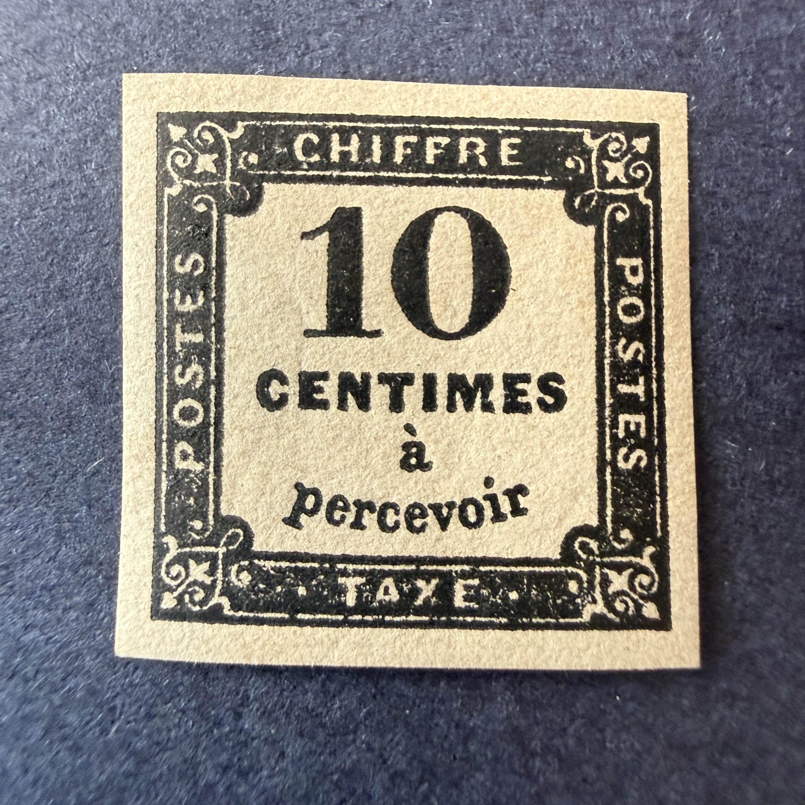 Taxe Yvert 2, "Chiffre taxe 10c" en neuf *. Superbe.