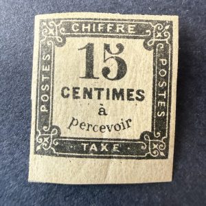 Taxe Yvert 4, "Chiffre taxe 15c" en neuf **. Superbe.
