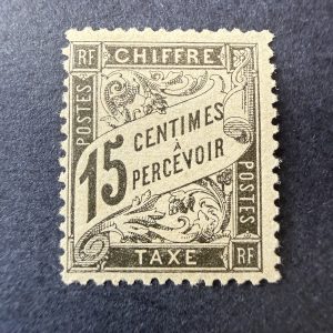 Taxe Yvert 16, "Duval 15c" en neuf * (légère). TB.