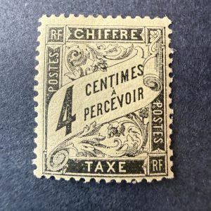 Taxe Yvert 13, "Duval 4c" en neuf ** sans charnière. Signé Calves. TB.