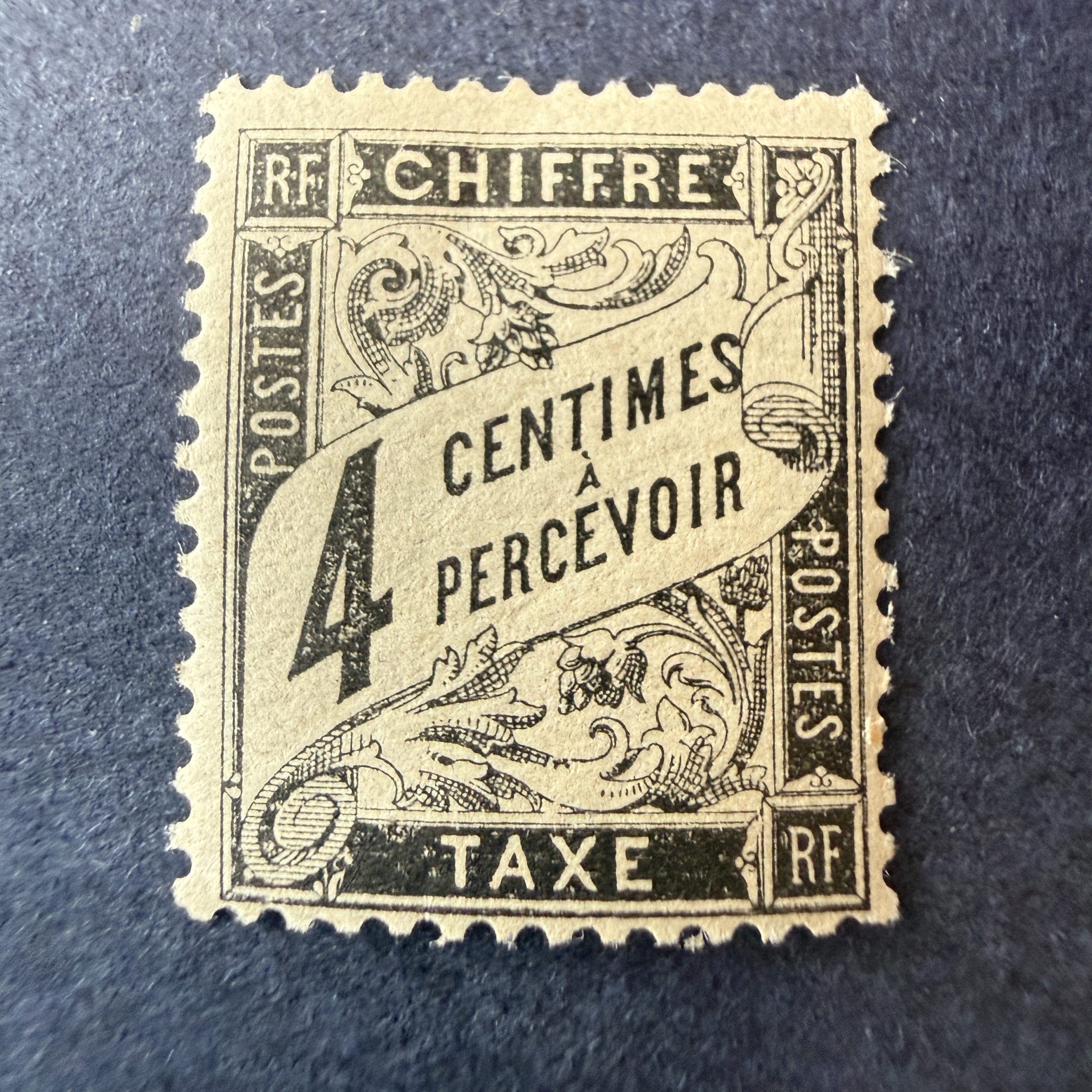 Taxe Yvert 13, "Duval 4c" en neuf ** sans charnière. Signé Calves. TB.