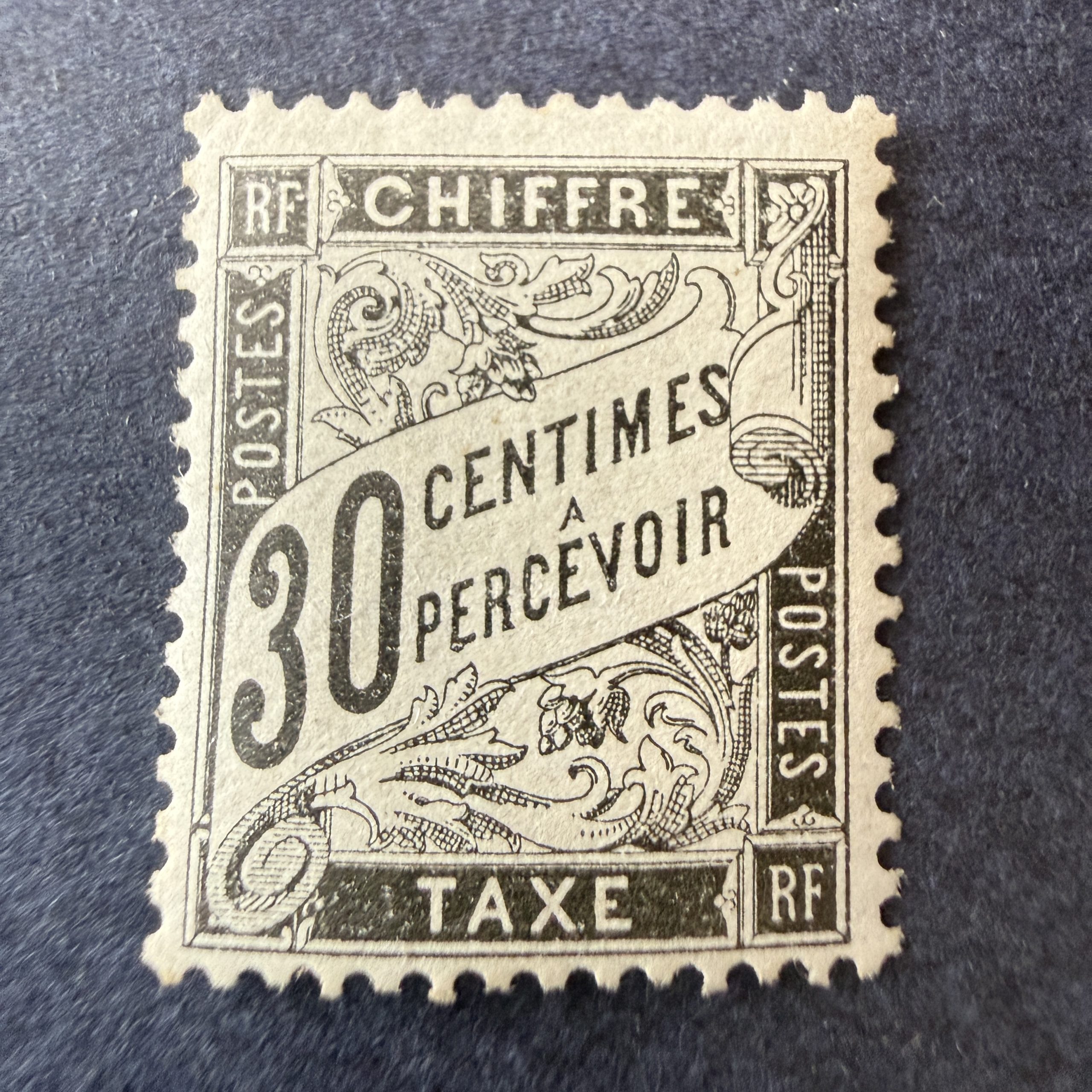 Taxe Yvert 18, "Duval 30c" en neuf * (légère). TB.