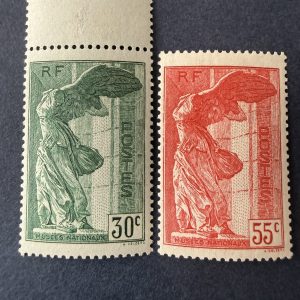 Yvert 354/355, "Samothrace" en neufs ** sans charnière. TB.