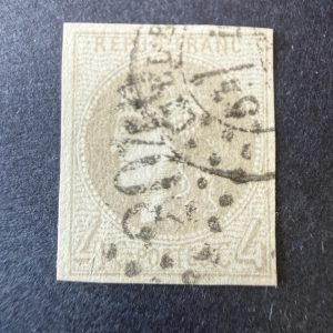 Yvert 41B, "Bordeaux 4c gris" en oblitéré. Signé Scheller. TB.