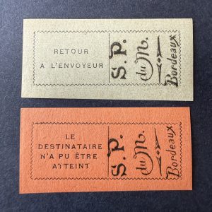 Timbres de Retour Yvert 1-2 en neufs ** sans charnière. TB.