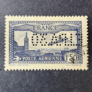 Poste Aérienne Yvert 6c "EIPA 30" en oblitéré. Signé Brun. Superbe.