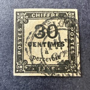 Taxe Yvert 6 "Chiffre Taxe 30c" en oblitéré. TB.