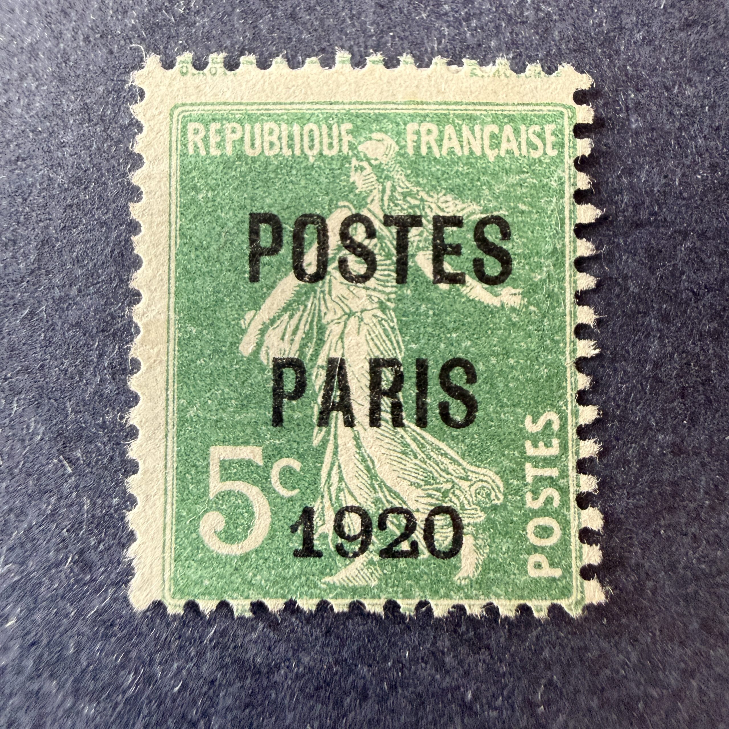 Préoblitéré Yvert 24 "Semeuse Postes Paris 1920" en neuf. TB.