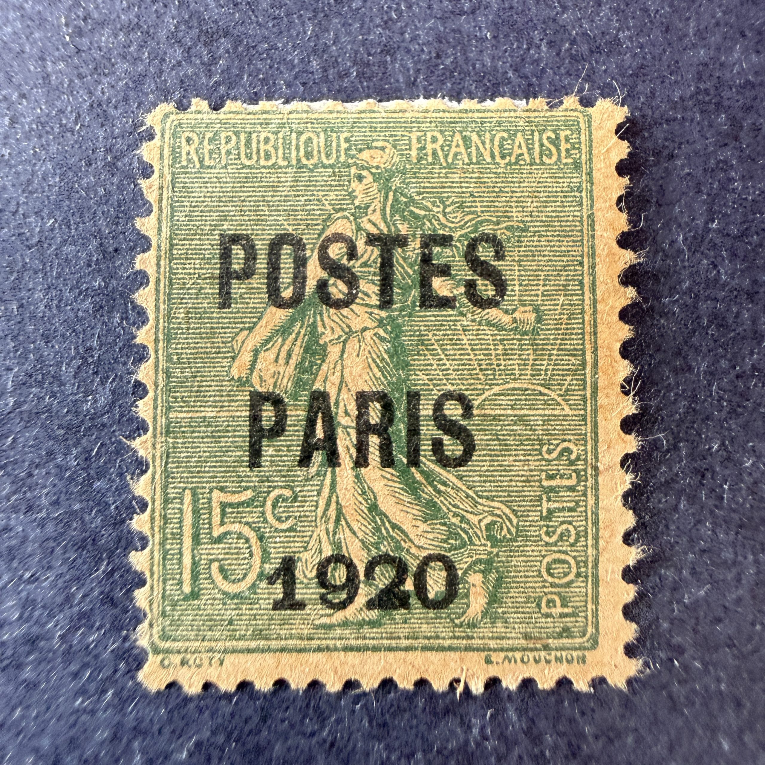 Préoblitéré Yvert 25 "Semeuse Postes Paris 1920" en neuf. TB.