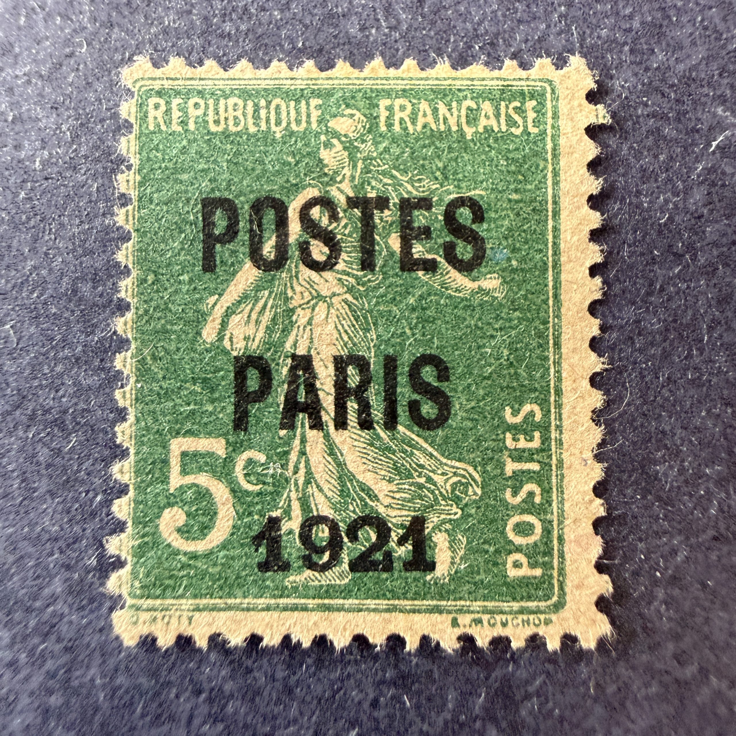 Préoblitéré Yvert 26 "Semeuse Postes Paris 1921" en neuf. TB